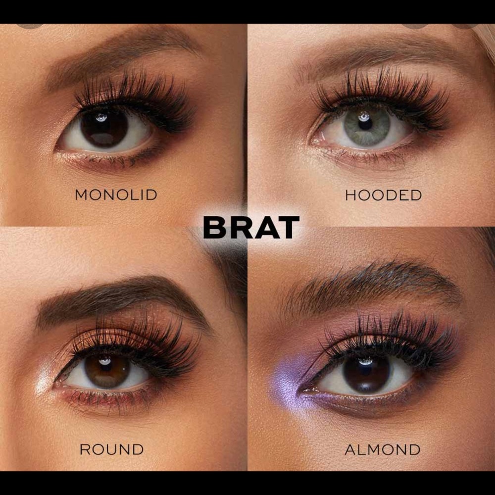 Glamnetic BRAT lashes BUNDLE anchors W/ anchor case & black liquid eyeliner